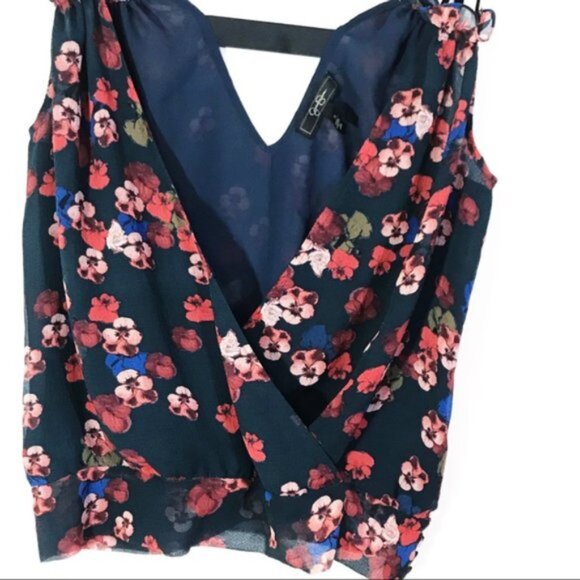 Jessica Simpson floral tank top Sz S - Picture 4 of 9